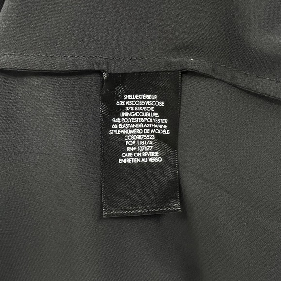 ALICE + OLIVIA Midi Dress Womens 2 Black Rainbow Multi Chevron Burnout Tie Waist - Picture 15 of 16